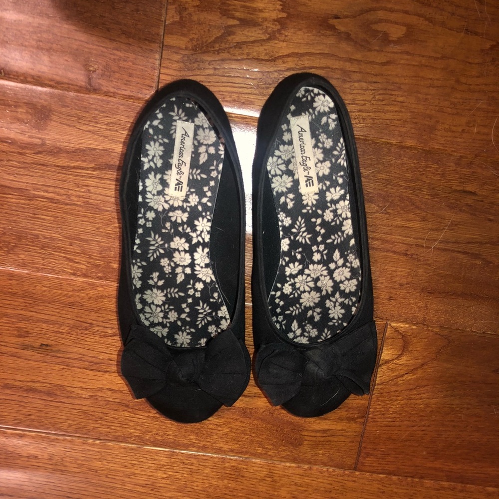 kids black ballet flats american eagle